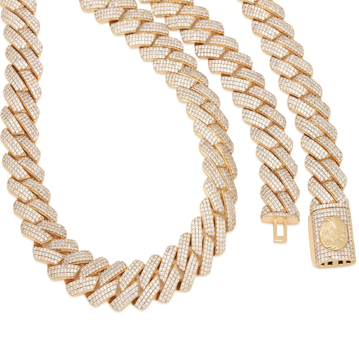 KING ICE キングアイス 金 14kゴールド ネックレス GOLD ICED CHAIN