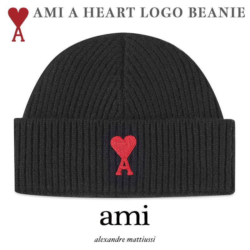 楽天市場】AMI Paris ニット帽 アミ パリス AMI A HEART LOGO BEANIE 