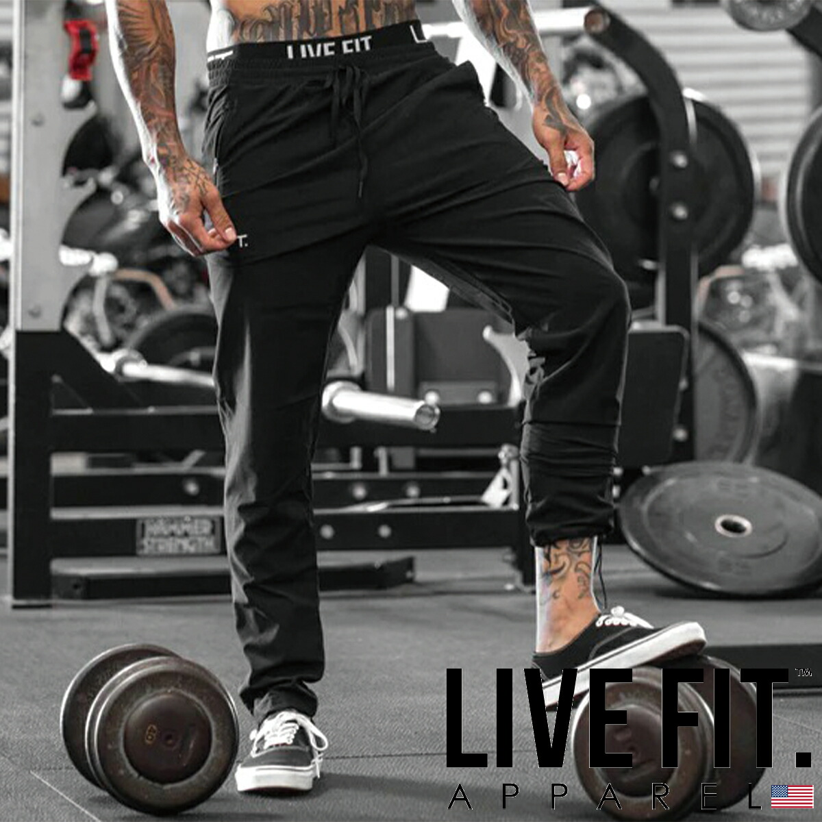 【楽天市場】リブフィット LIVE FIT HYBRID ACTIVE PANTS ブラック ジョガー パンツ メンズ 筋トレ ジム ウエア  スポーツウェア 正規品[衣類] : WILLS