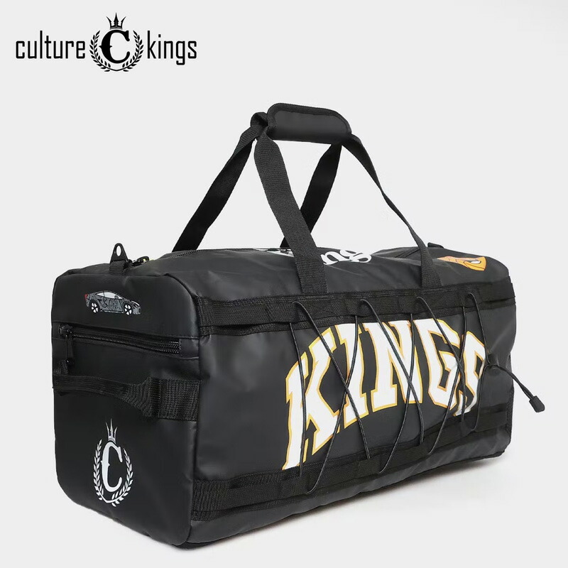 【楽天市場】CULTURE KINGS カルチャーキングス icons elite duffle bag アイコンズ ダッフルバッグ ボストンバッグ メンズ ブラック マルチ イラスト[かばん