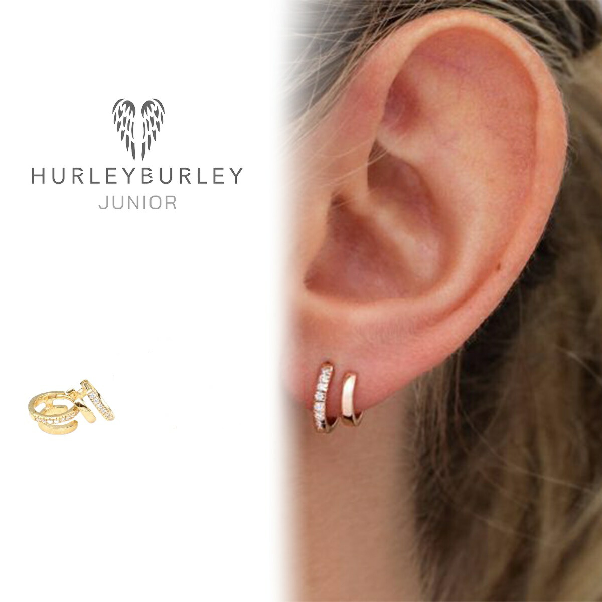 【送関込・国内発送】HURLEY BURLEY★ ミニマルフックピアス 楽天市場】HURLEY BURLEY ハーレーバーリー ピアス 2個セット
