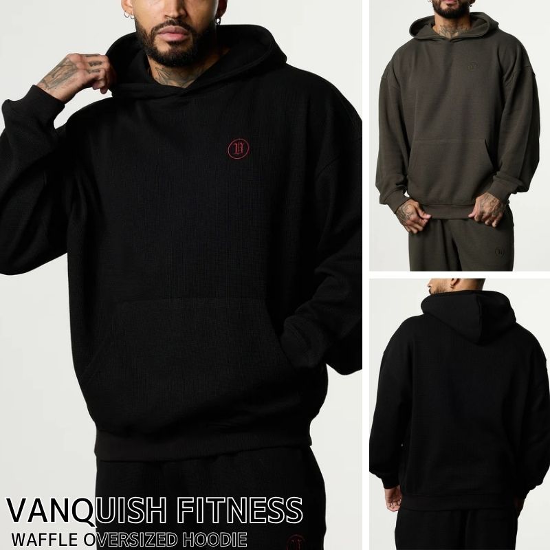 ヴァンキッシュ フィットネス パーカー VANQUISH FITNESS WAFFLE OVERSIZED HOODIE トップス メンズ 筋トレ ジム ウエア スポーツ 正規品[衣類] ユ00572｜WILLS
