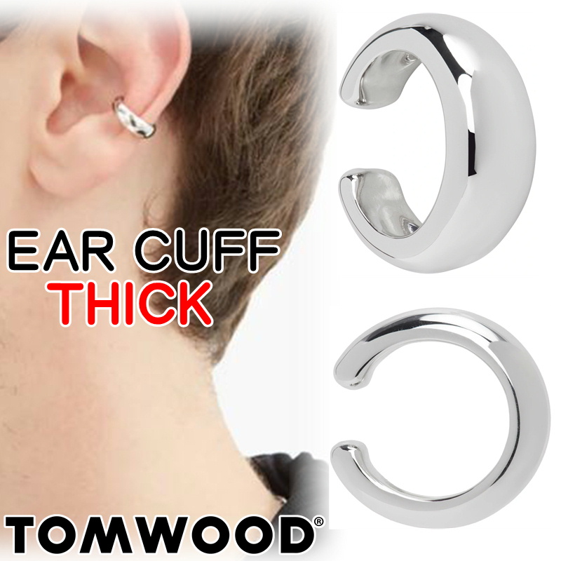 【楽天市場】Tom Wood イヤーカフ シック トムウッド EAR CUFF THICK Medium シルバー 925 シングル 片耳用