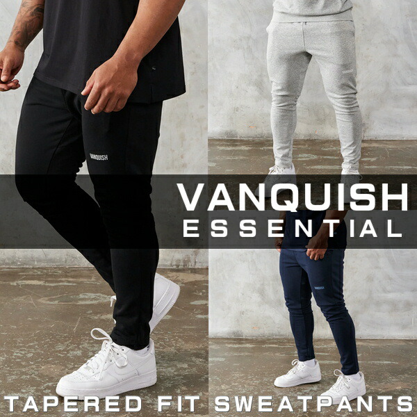 ヴァンキッシュ 相応うネス VANQUISH スウェットパンツ テーパード ズボン下 ESSENTIAL つづき物 ジョガー TAPERED FIT SWEATPANTS メンズ 筋トレ 体育館 御召しもの 運動競技 定まり品[御召しもの]