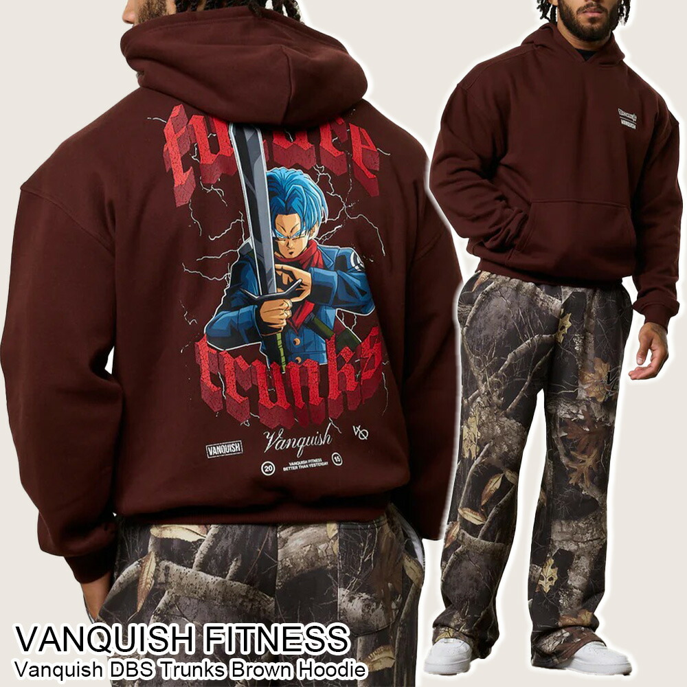 ヴァンキッシュ フィットネス パーカー VANQUISH FITNESS Vanquish DBS Trunks Brown Hoodie トップス メンズ 筋トレ ジム ウエア スポーツ 正規品[衣類] ユ00572