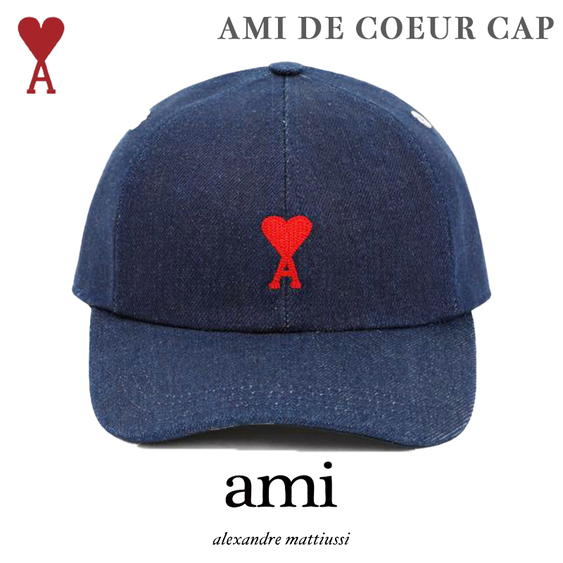 楽天市場】AMI Paris 帽子 アミ パリス AMI DE COEUR キャップ 