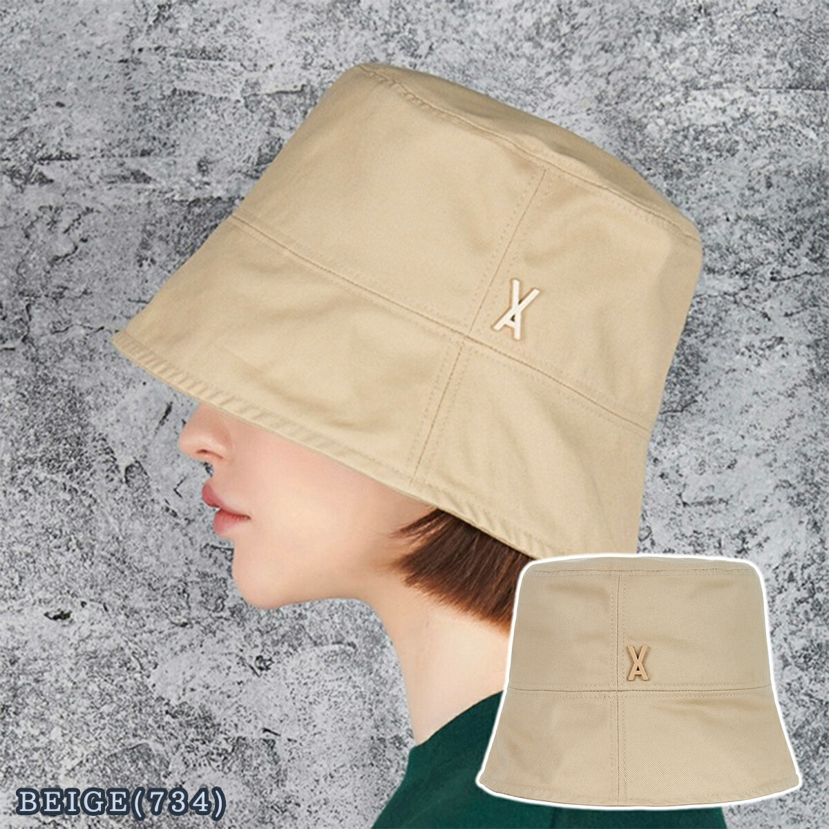 バザール バケットハット VARZAR Stud Drop Over Fit Bucket Hat