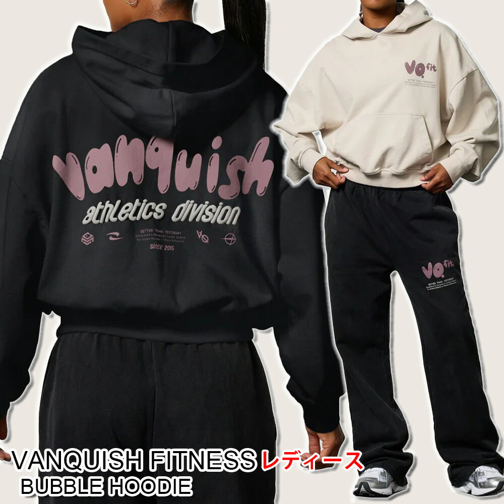 ヴァンキッシュ フィットネス レディース パーカー VANQUISH FITNESS BUBBLE HOODIE トップス メンズ 筋トレ ジム ウエア スポーツ 正規品[衣類] ユ00572