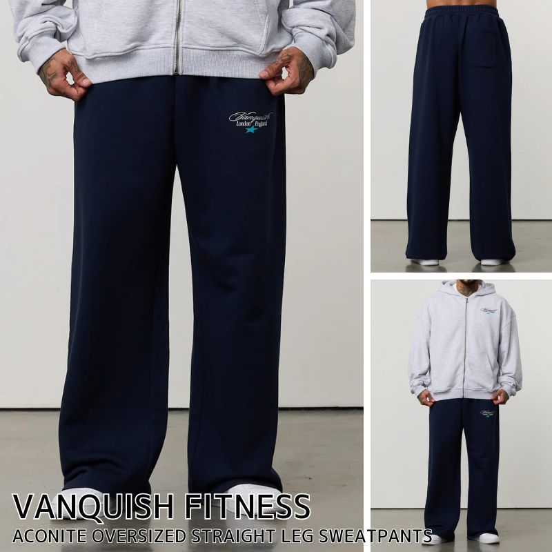 ヴァンキッシュ 相応うネス スウェットパンツ VANQUISH FITNESS ACONITE OVERSIZED STRAIGHT LEG SWEATPANTS ズボン下 メンズ 筋トレ 体育館 御召しもの 運動競技 相応うネス 置き目品[御召しもの] ユ00572