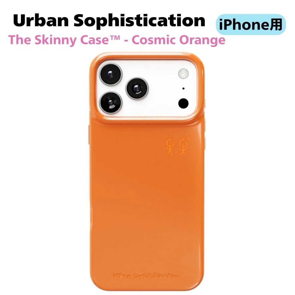 Urban Sophistication iPhone17 入れもの アーバンソフィスティケーション The Skinny Case Cosmic Orange iPhone17Air iPhone17Pro 落ちこむ入れもの 持ちはこぶ入れもの スマホケース アイフォン 押しかぶせる ブランド名 キューピッド 芸人着付ける 偶像愛用 [雑貨] ユ00582