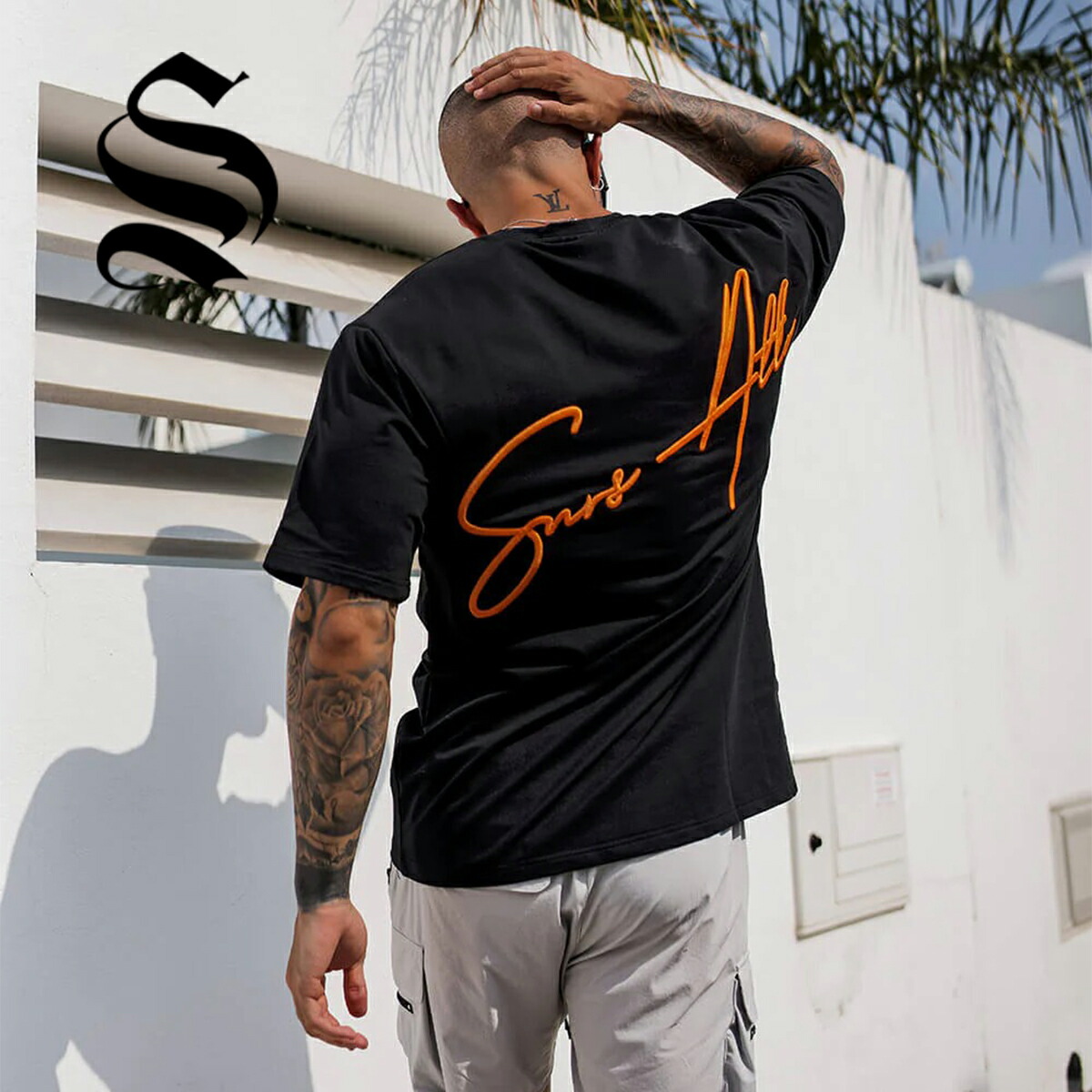 国内発/日本未入荷☆SINNERS ATTIRE☆半袖 フィット Tシャツ☆ Sinners Attire 日本未入荷 半袖Tシャツ 通販 | ブラック