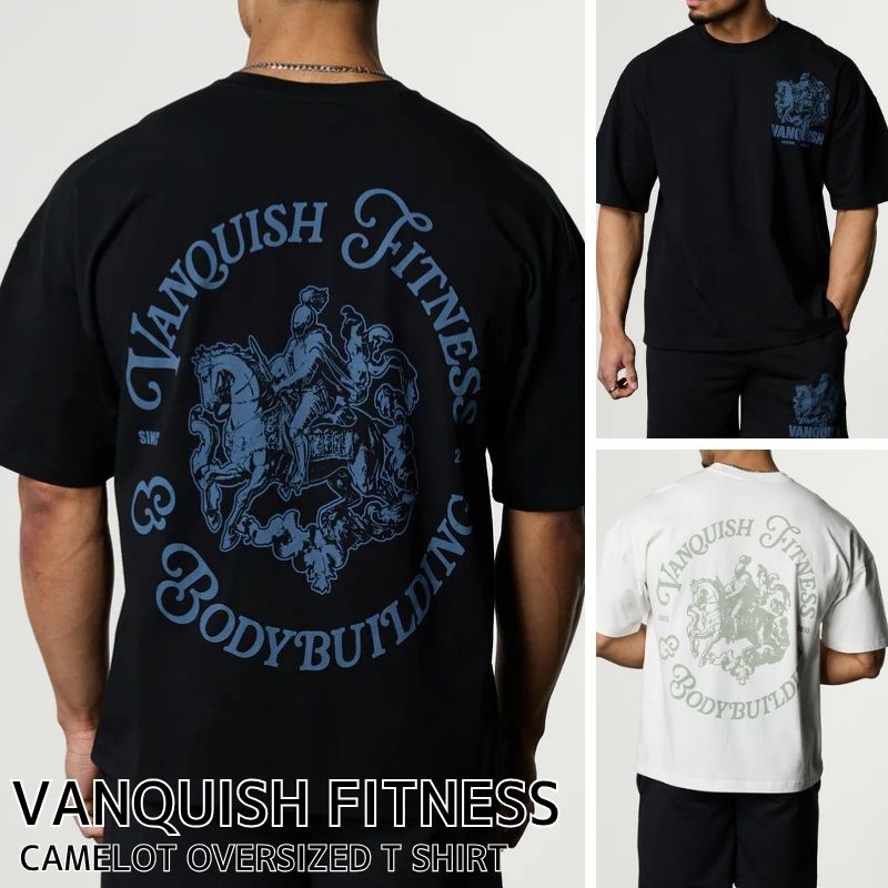 VANQUISH Tシャツ 楽天市場】ヴァンキッシュ フィットネス Tシャツ オーバーサイズ
