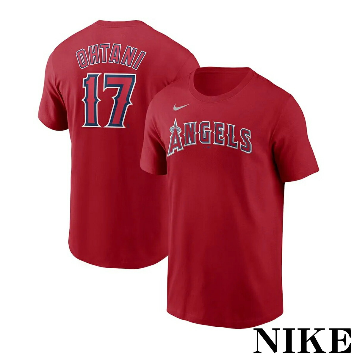 美品 NIKE ナイキ ロサンゼルスエンゼルス 17 大谷翔平選手