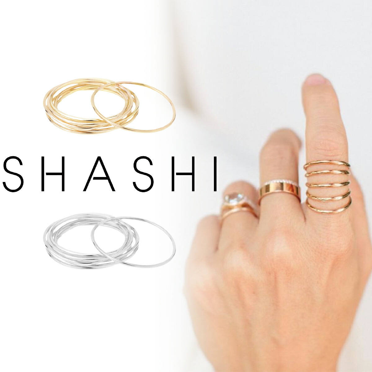 国内発送★SHASHI★Ana リング 楽天市場】SHASHI シャシ 指輪 リング Ana Ring ゴールド