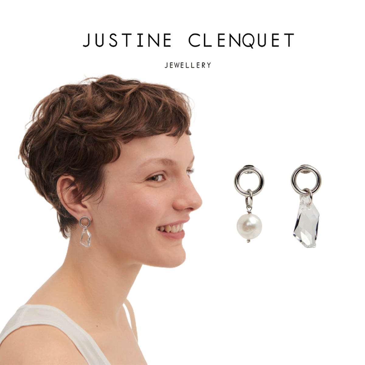 楽天市場】ジュスティーヌクランケ Justine Clenquet Laura earrings