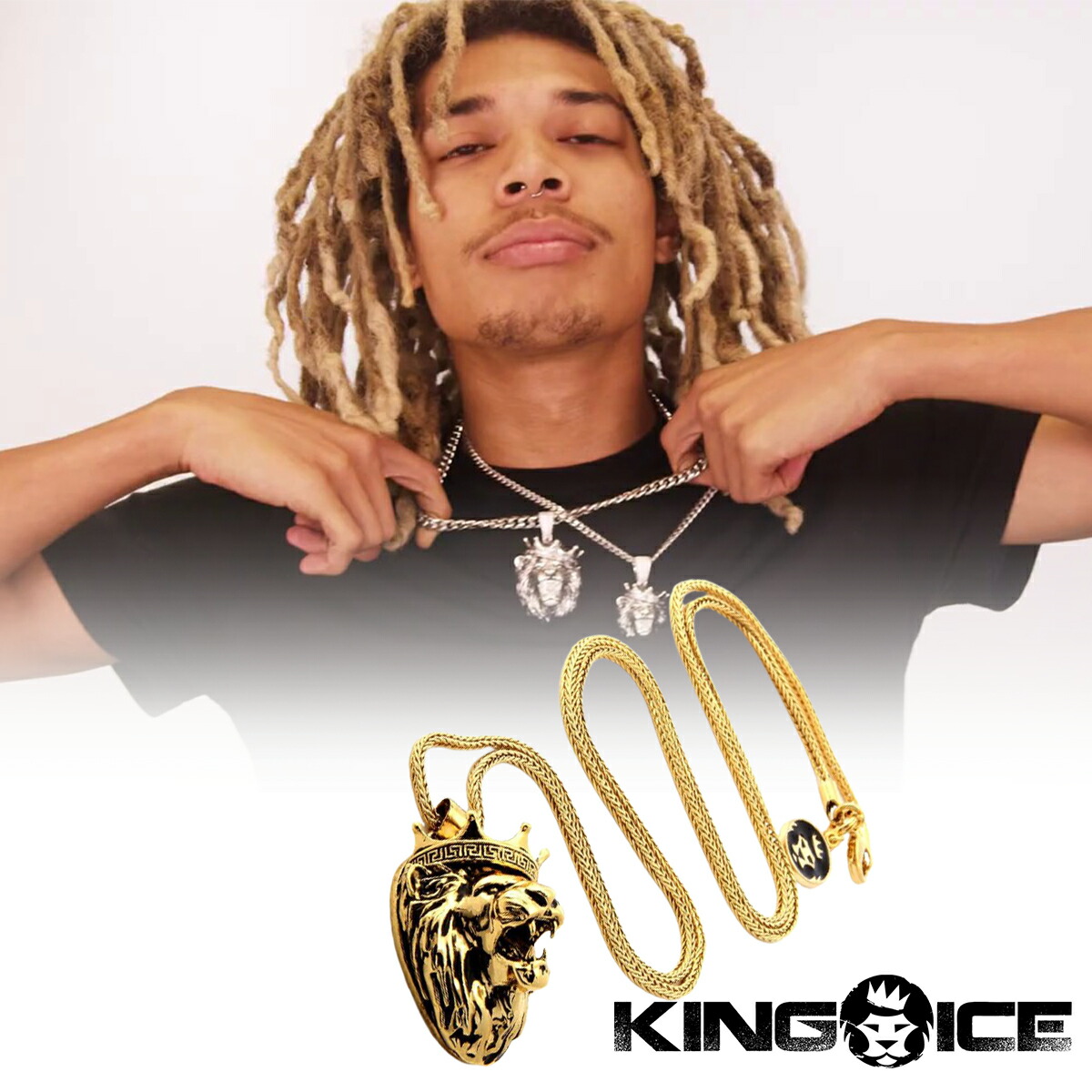 KING ICE キングアイス LION OF SAINT MARK NECKLACE ネックレス 