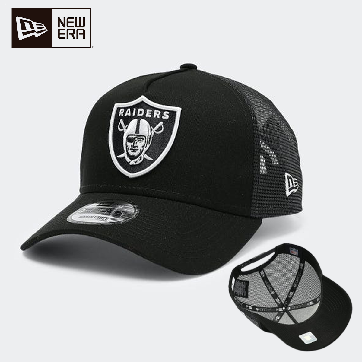 ニューエラ New Era メッシュ キャップ 帽子 限定モデル Raiders Ck 9forty A Frame Trucker チーム レア 海外限定 メンズ ユニセックス 正規品 帽子 Andapt Com