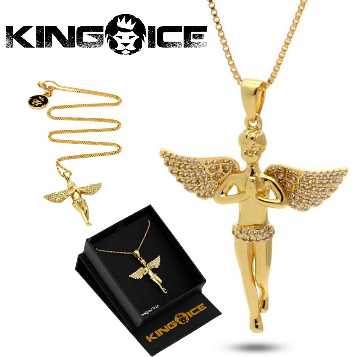 楽天市場】KINGICE キングアイス ネックレス【Soaring Angel