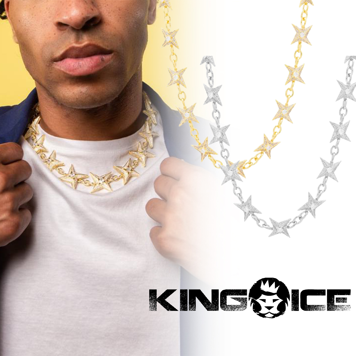 楽天市場】KING ICE キングアイス ネックレス チェーン 18MM ROSE GOLD ICED DIAMOND-CUT MIAMI CUBAN  CHAIN 14kゴールド ホワイトゴールド 金 人気[アクセサリー] : s.s shop