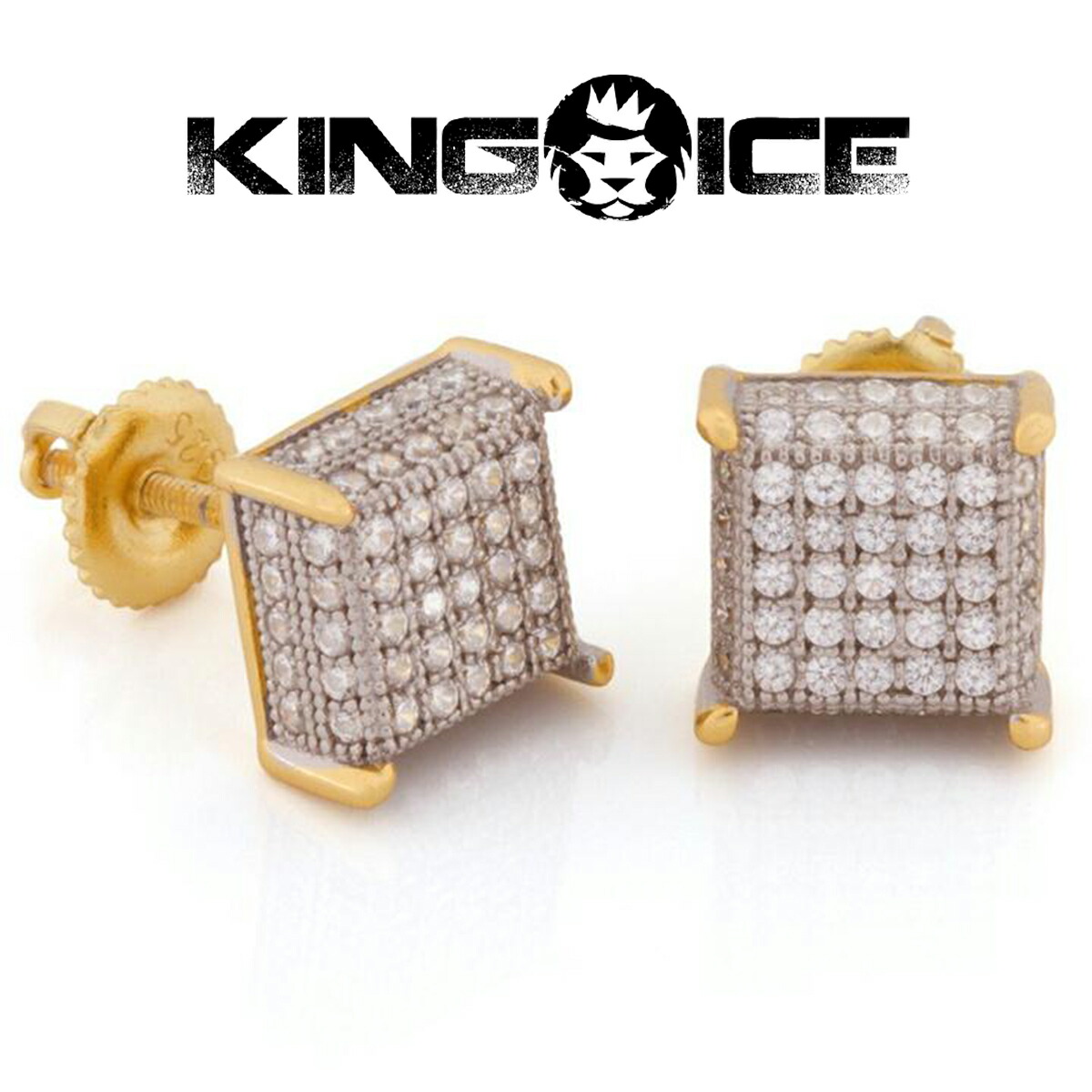 楽天市場】KING ICE キングアイス ピアス 両耳 純金 ONYX