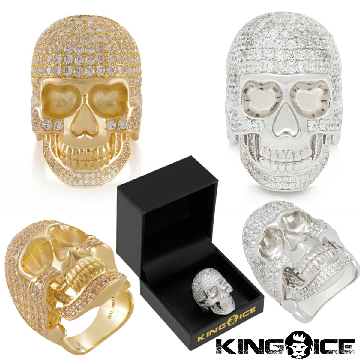 楽天市場】KING ICE キングアイス 指輪 リング CUBIST RING 14k