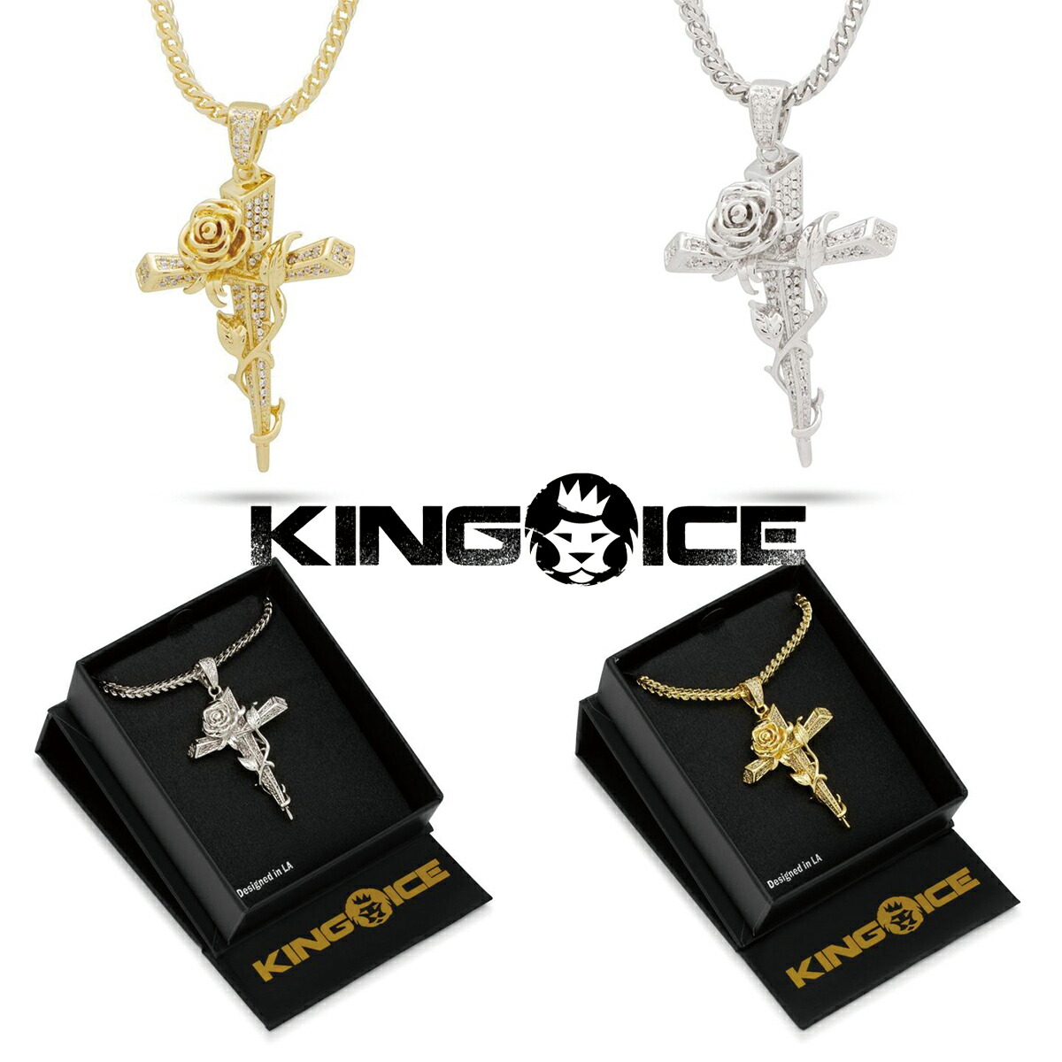 KING ICE キングアイス KING SNAKE ANKH NECKLACE ネックレス King Snake Ankh Necklace | Animal Jewelry | King Ice