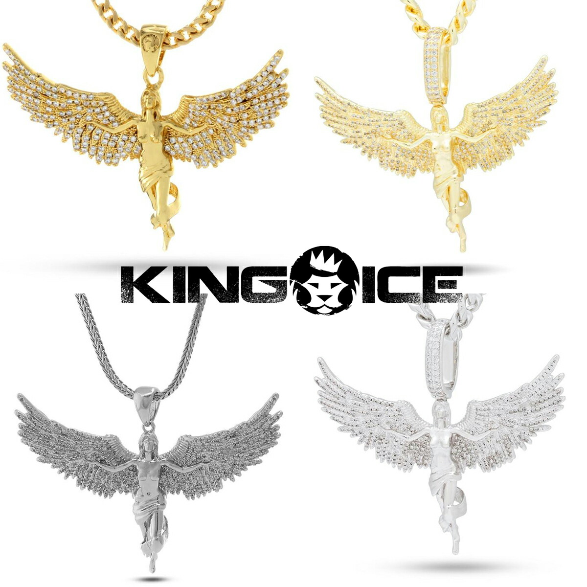 楽天市場】KING ICE キングアイス ネックレス チェーン DABBING ANGEL