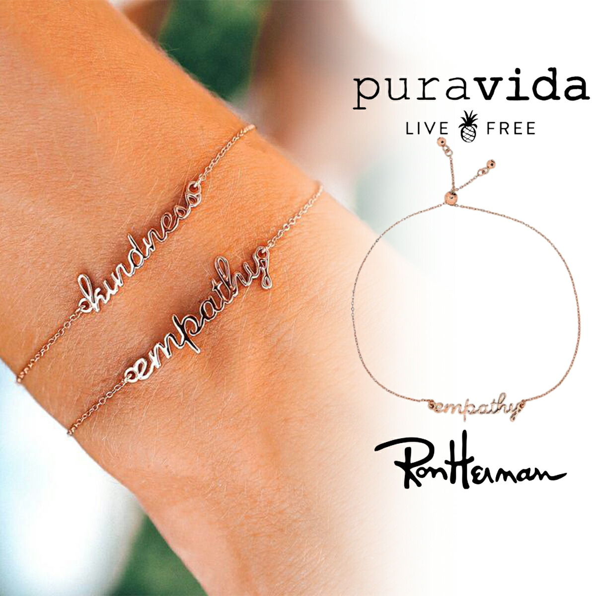 990円 最大74 Offクーポン Puravida プラヴィダ ブレスレット Empathy Bracelet メンズ レディース ユニセックス アンカー ロンハーマン アクセサリー