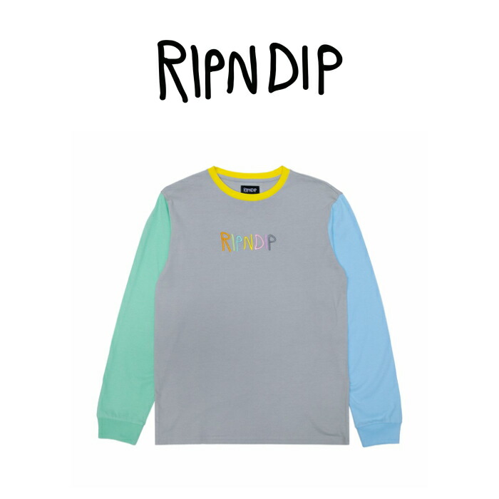 楽天市場】リップンディップ RIPNDIP TRAVIS LONG SLEEVE(グレー