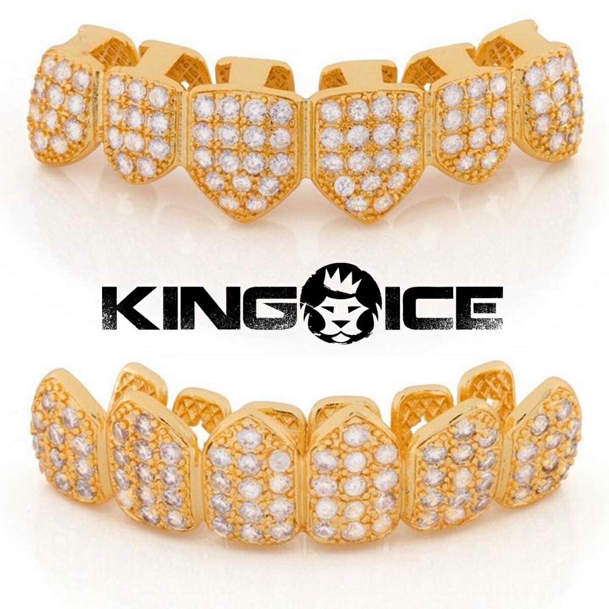 楽天市場】KING ICE キングアイス ICED CUBAN GRILLZ グリル14k