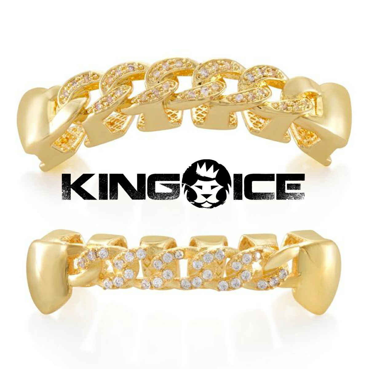 楽天市場】KING ICE キングアイス ICED STUDDED GRILLZ グリル