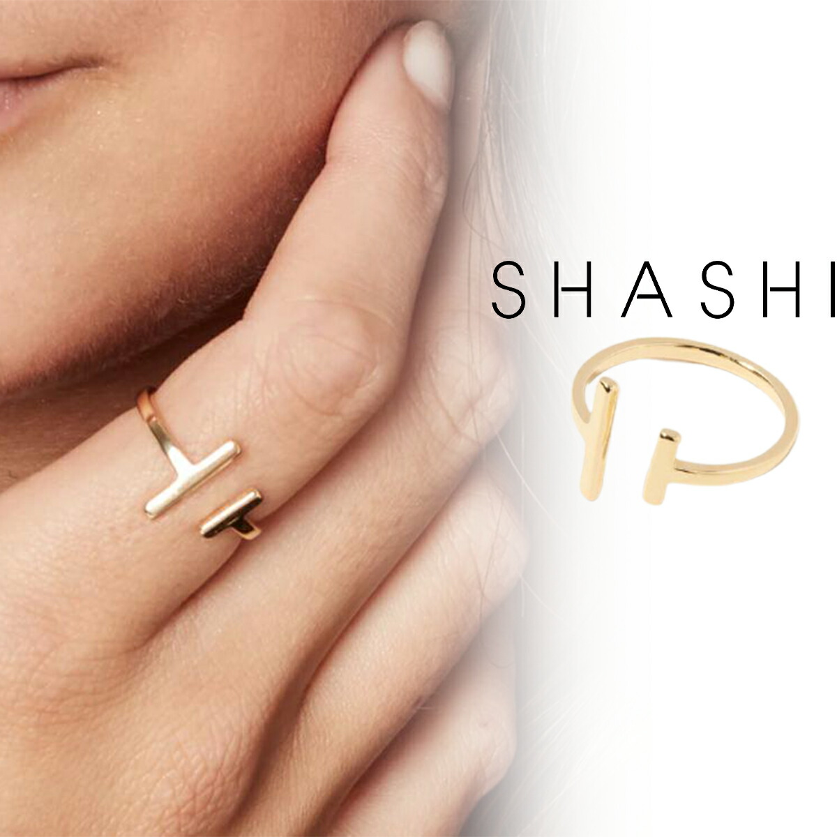 SHASHI シャシ 指輪 リング Classique Ring Set Gold White Gold SHASHI シャシ 指輪 リング Classique Ring Set Gold White Gold