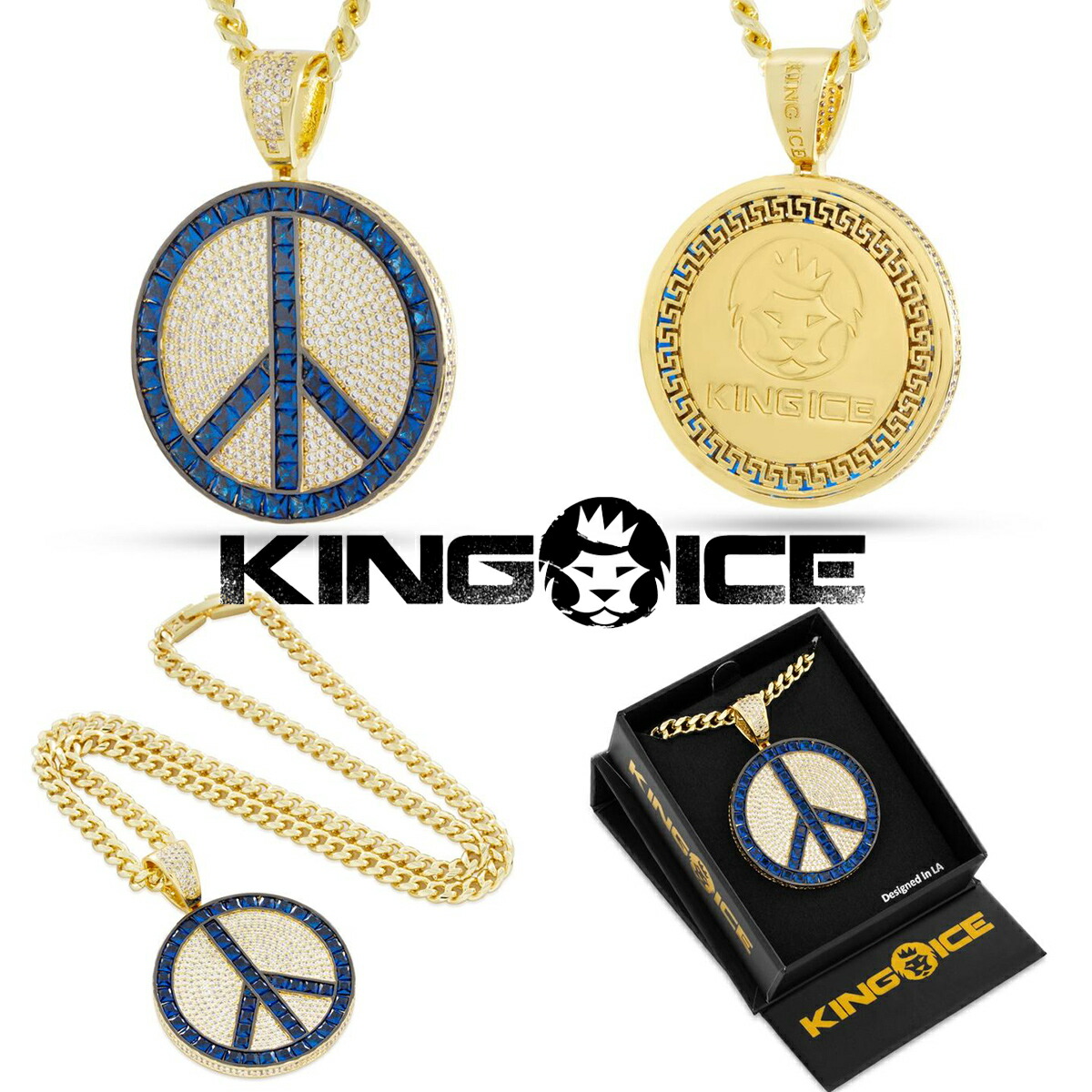 【King Ice】Panda Man ネックレス 2色 Panda Man Necklace | Animal Jewelry | King Ice