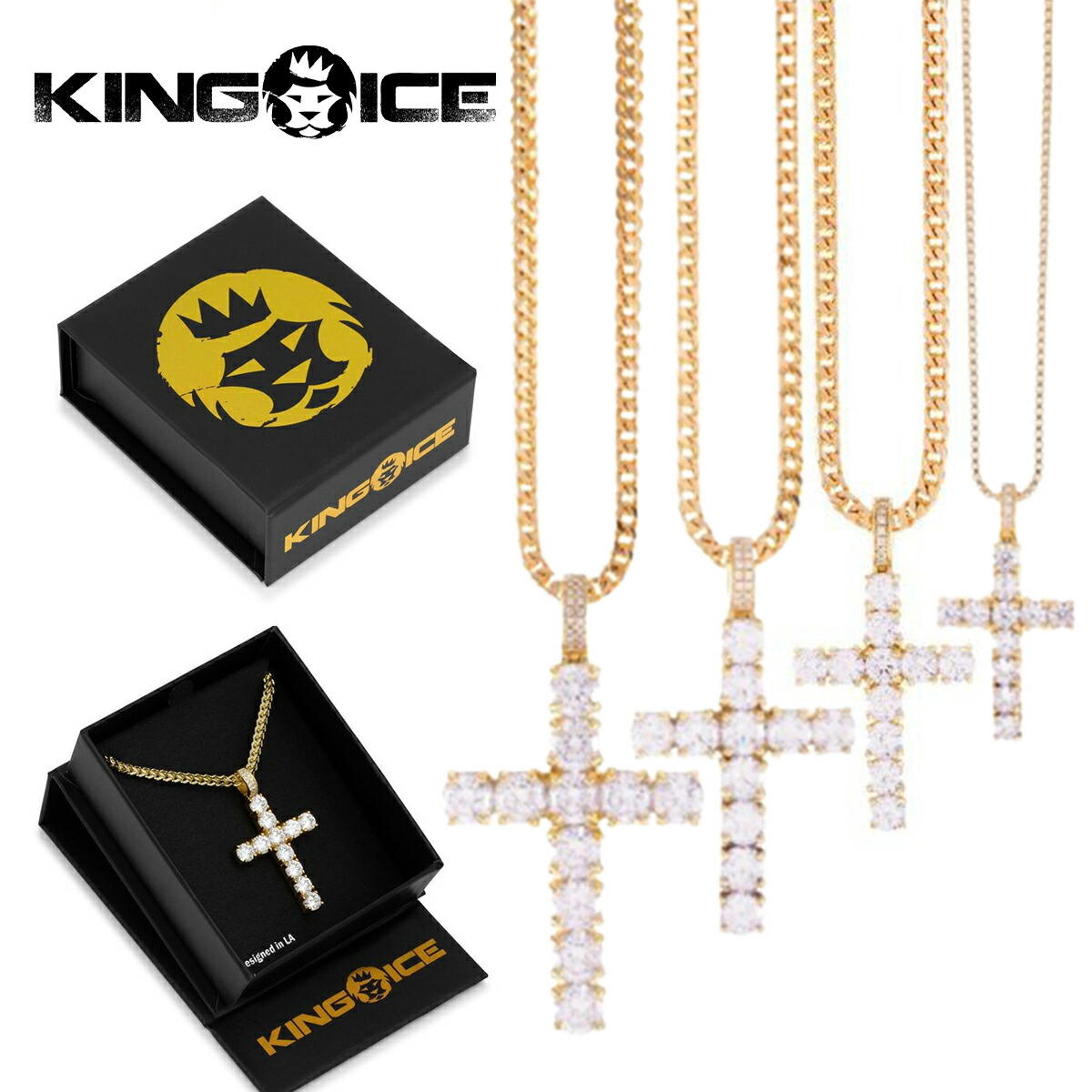 楽天市場】KING ICE キングアイス ネックレス チェーン 18MM