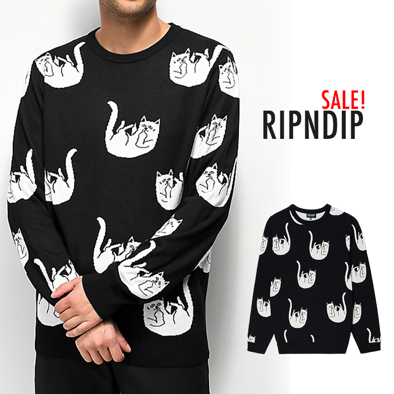 楽天市場】リップンディップ ニット RIPNDIP セーター 長袖 かわいい