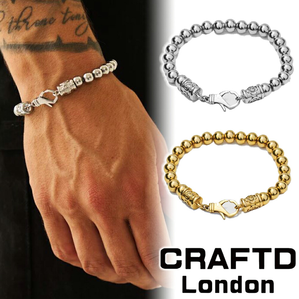 【CRAFTD London】CROWN JEWELS 天然 パール ブレスレット CRAFTD London】CROWN JEWELS 天然 パール ブレスレット