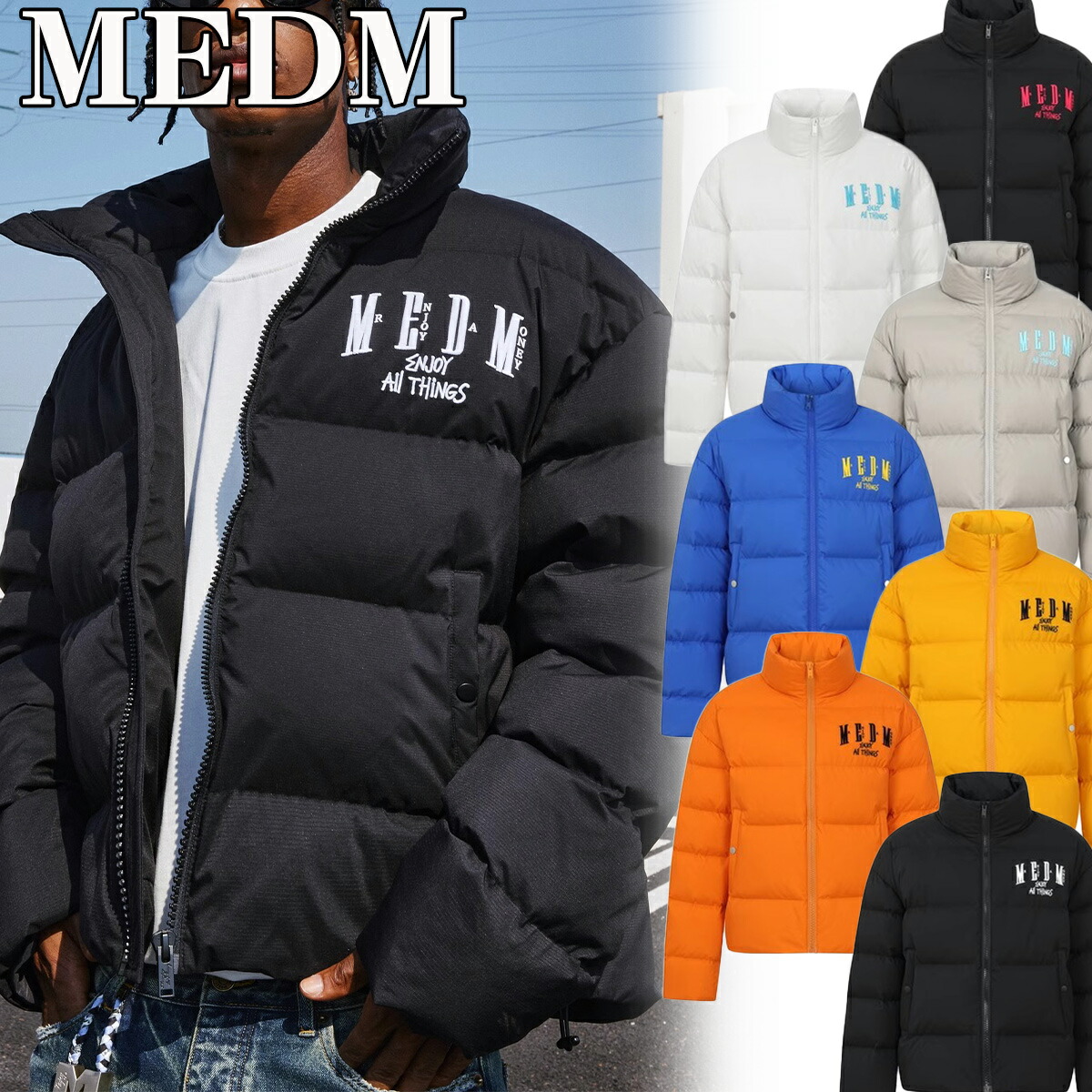 楽天市場】MEDM ダウンジャケット ミスターエンジョイダマネー 楽天市場】MEDM ダウンジャケット ミスターエンジョイダマネー