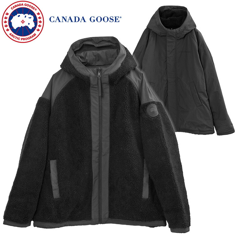 カナダグース CANADA GOOSE アルバーニ リヴァーシブル フリース ボン赤ちょうちん 7067M ALBERNI REVERSIBLE FLEECE BOMBER-9381 BLACK【新作】 コート・ジャケット-メンズファッション