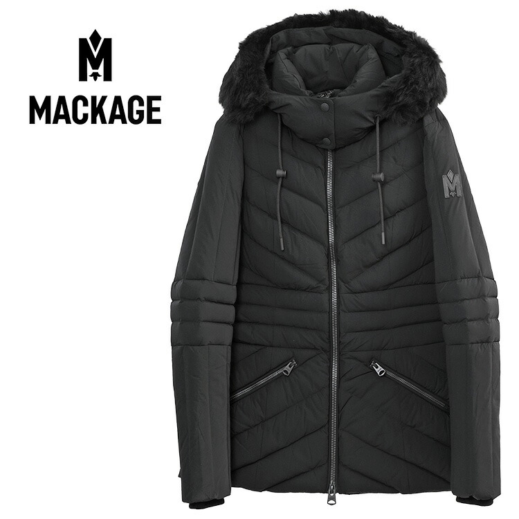 楽天市場】MACKAGE フォックスファー付きダウンジャケット