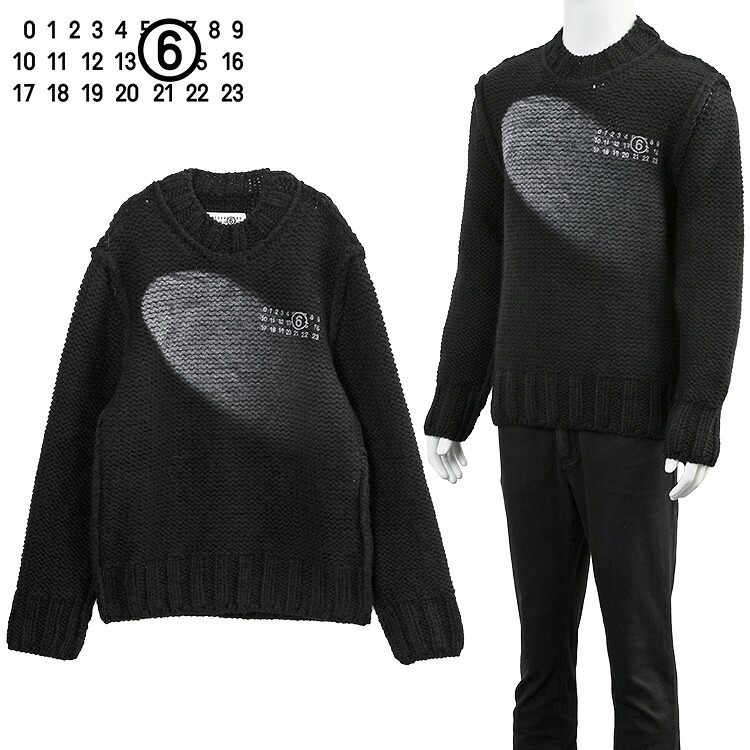 MM6 Maison Margiela ニューメリック ローゲージ セーター SH2HL0029-M13173-900S【新作】【エントリーでポイント5倍】｜ＩＭＰＯＲＴＢＲＡＮＤ　ＪＰ