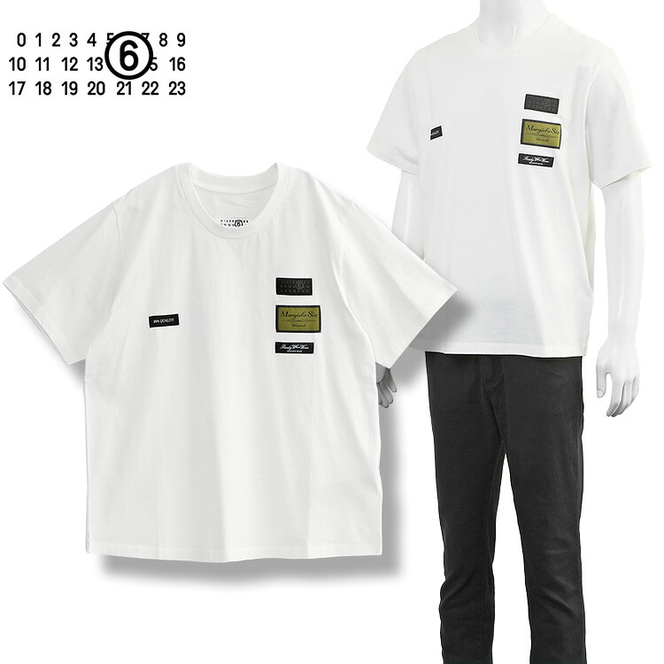 エムエムシックス MM6 Maison Margiela Tシャツ ジャカードラベル SH0GC0069-S24311-101【新作】