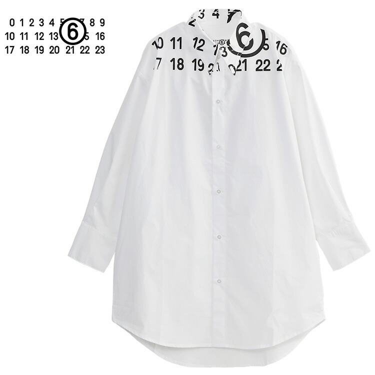 エムエムシックス MM6 Maison Margiela シャツワンピース キッズ レディース ガールズ M60943-MM014-M6100【新作】|IMPORTBRAND JP