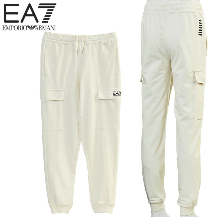 エン急性灰白髄炎 アルマーニ EMPORIO ARMANI EA7 スウェットカーゴパンツ メンズ ジョガー Core Identity 8NPP67-PJVRZ-U1105 ヴァニラ内燃機関【新作】