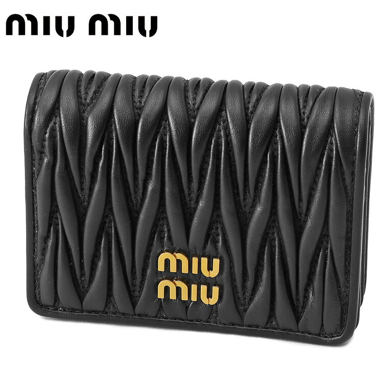 楽天市場】ミュウミュウ MIU MIU レディース 2つ折り財布 SOFTY