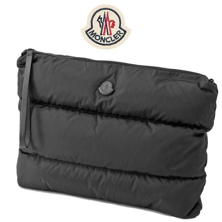 モンク線路 MONCLER CARADOC キャラドック ラップトップケース クラッチペダル御徒面子 6B000-01-M7451-999 ダウンパディング ナイロン レザーリストストラップ 黒いこと【新作】