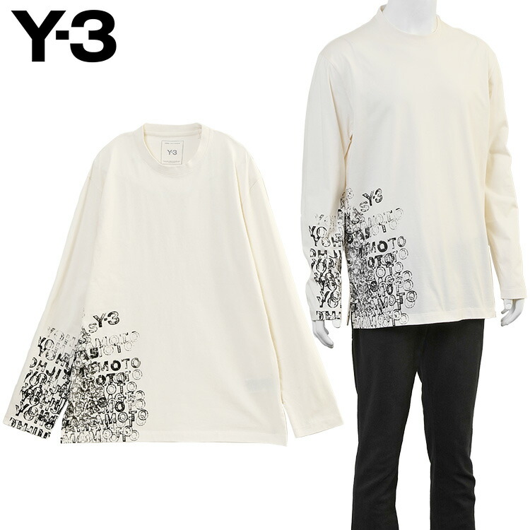 Y-3 GFX ロンT 長袖 Ｔシャツ リラックスフィット KR2238-CHALK WHITE【新作】【エントリーでポイント5倍】｜ＩＭＰＯＲＴＢＲＡＮＤ　ＪＰ