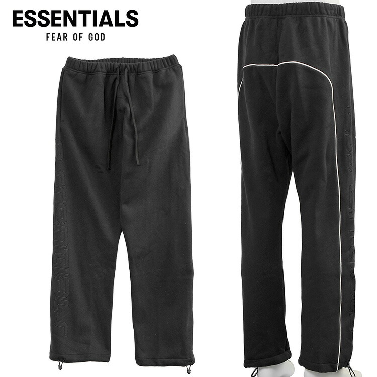 フィア オブ 天道様 Fear of God ESSENTIALS スウェットパンツ Active Trace Relaxed Sweatpant 130SP268641F VINTAGE BLACK 伸び伸びする相応う メンズ【新作】