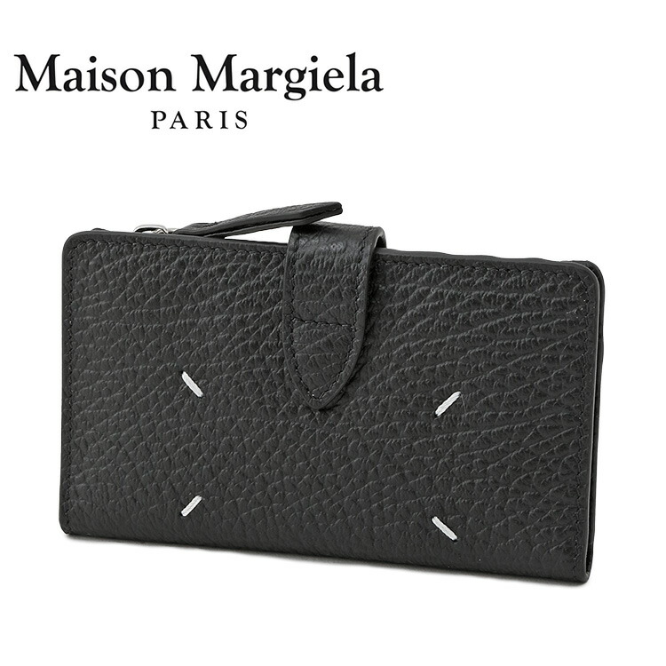メゾンマルジェラ Maison Margiela 4編み目 ジップウォレット 二つ折り ミニ銭入れ フラグメントケース SA1VX0019 P4455 T8013 なめし革【新作】