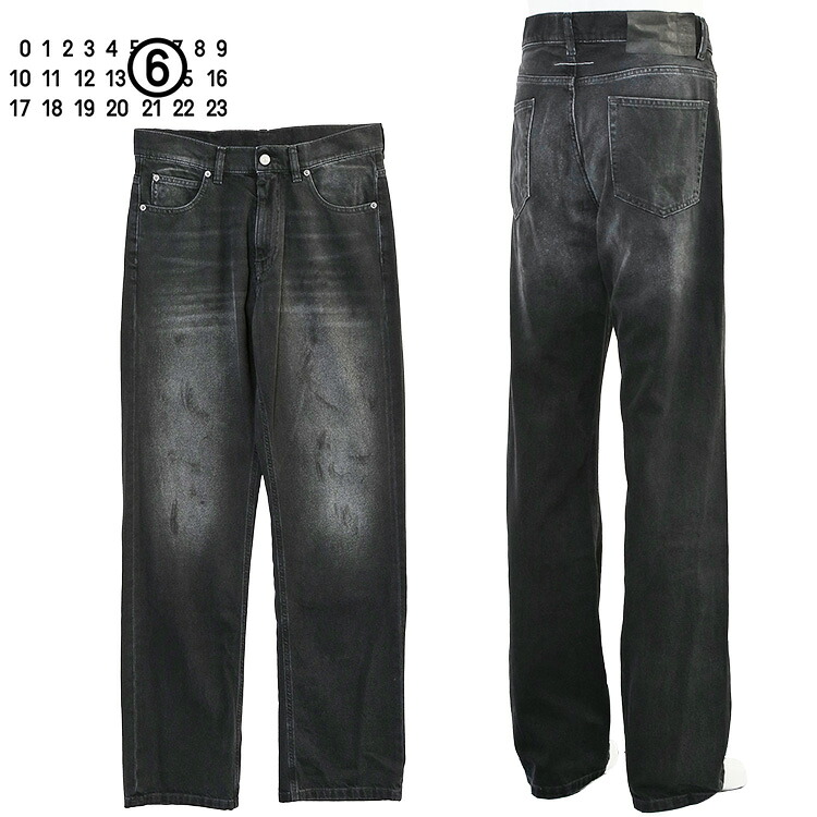 エムエムシックス MM6 Maison Margiela ストレートレッグ ジーンズ SH0LA0035 M30064 961 デニム パンツ【新作】｜ＩＭＰＯＲＴＢＲＡＮＤ　ＪＰ