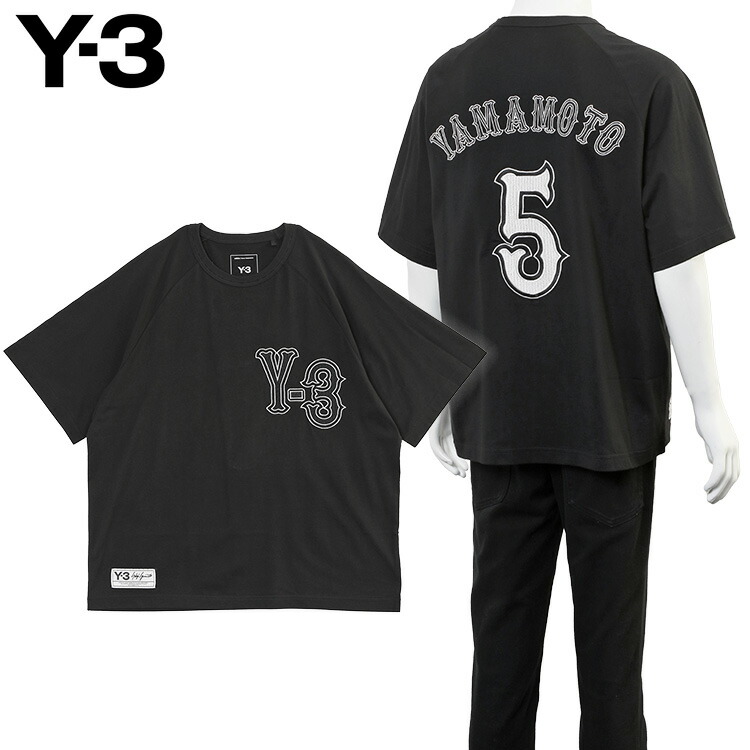 ワイスロバート・エドワード・リー Y-3 エリート 5 グラフィック 遊撃手捩り プルオーバー メンズ KQ9307 黒いこと 刺しゅうロゴタイプ 半袖【新作】